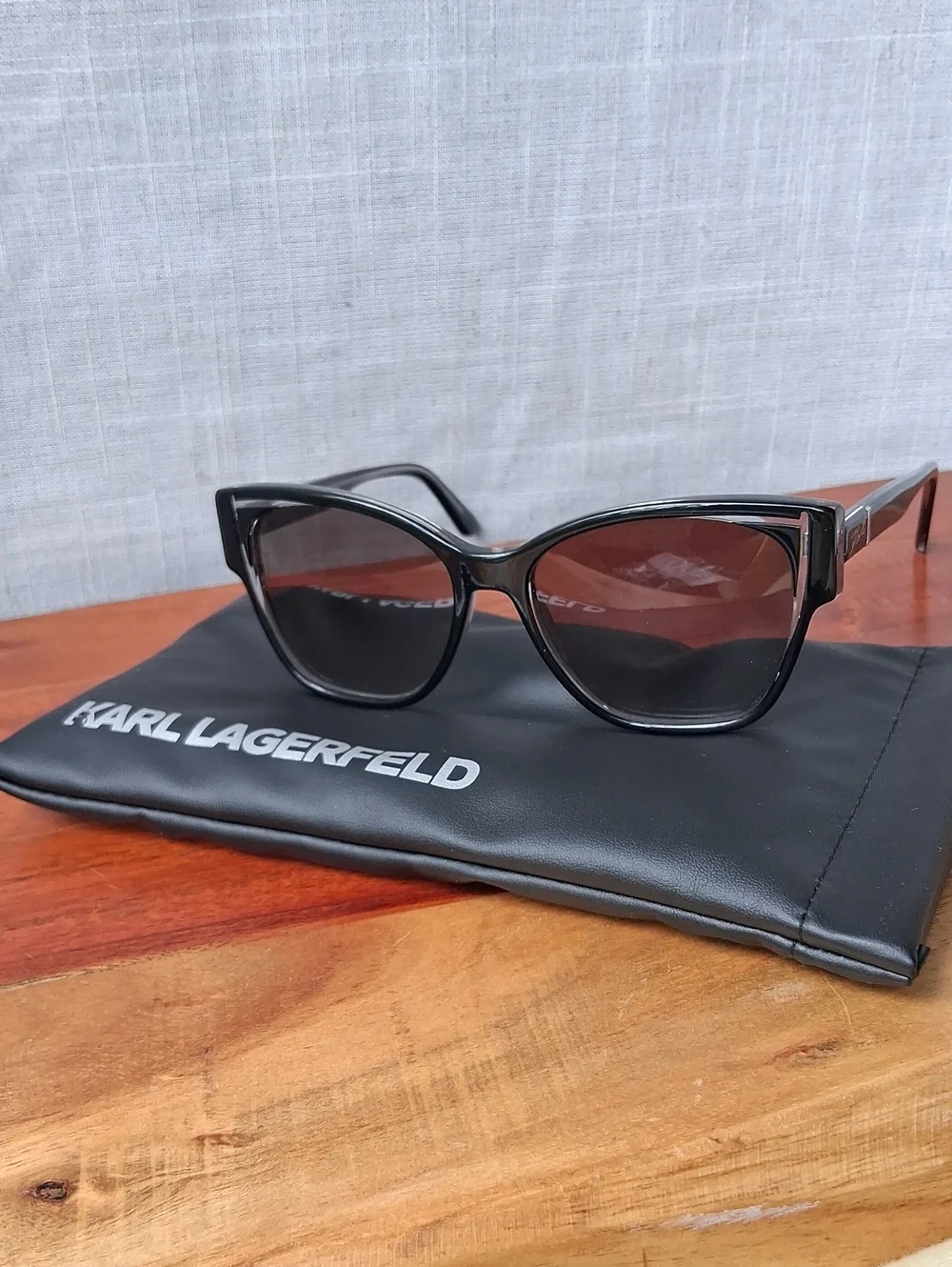 Karl Lagerfeld KL6069S Black Crystal Cat Eye Sunglasses